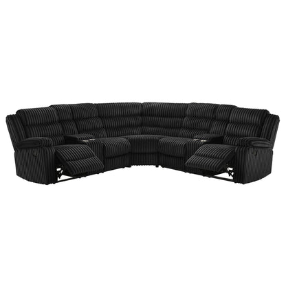 Atkinson Upholstered Reclining Sectional Sofa