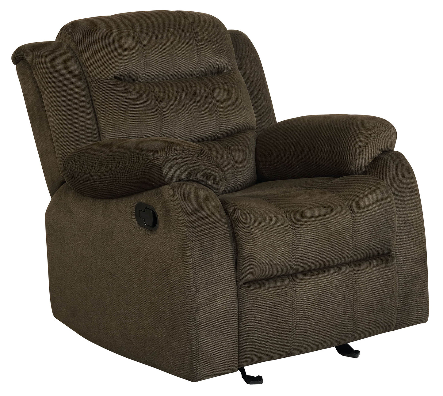 Rodman Upholstered Reclining Sofa Set Olive Brown