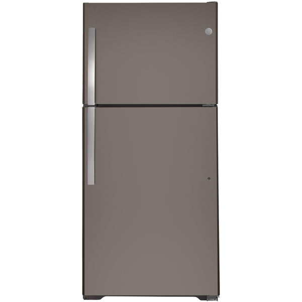 GE 30-inch, 19.1 cu.ft. Freestanding Top Freezer Refrigerator with LED Lighting GTS19KMNRES