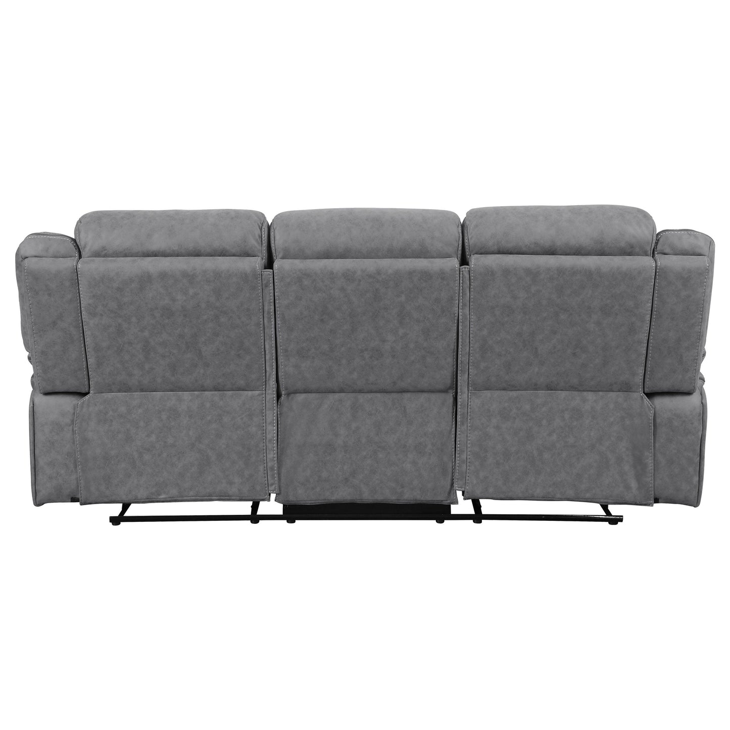 Conjunto de sofá reclinable tapizado Higgins Motion, gris