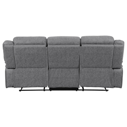 Conjunto de sofá reclinable tapizado Higgins Motion, gris