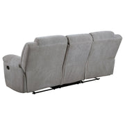 Conjunto de sofá reclinable tapizado en chenilla Gilson gris