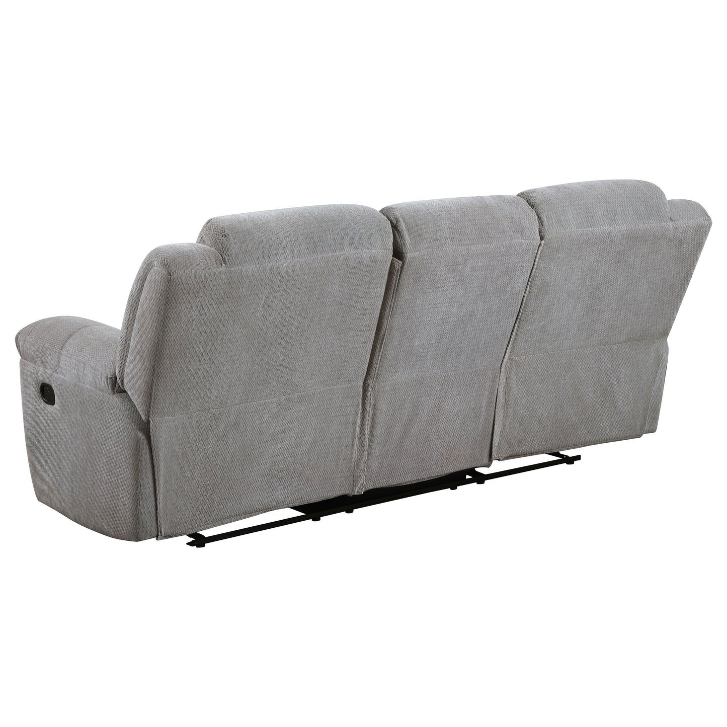 Sofá reclinable tapizado en chenilla Gilson gris