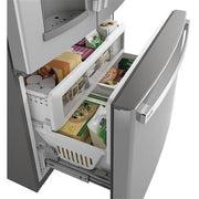  GE Profile 36-inch, 22.2 cu.ft. Counter-Depth French 3-Door Refrigerator with Water and Ice Dispensing System PYE22KYNFS IMAGE 4