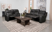 Conjunto de sofá reclinable tapizado Raelynn gris