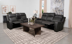 Conjunto de sofá reclinable tapizado Raelynn gris