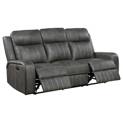 Conjunto de sofá reclinable tapizado Raelynn gris