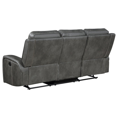 Conjunto de sofá reclinable tapizado Raelynn gris