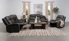 Conjunto de sofá reclinable tapizado Raelynn gris