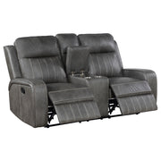 Conjunto de sofá reclinable tapizado Raelynn gris