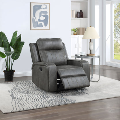 Raelynn Upholstered Power Lift Recliner Chair Grey