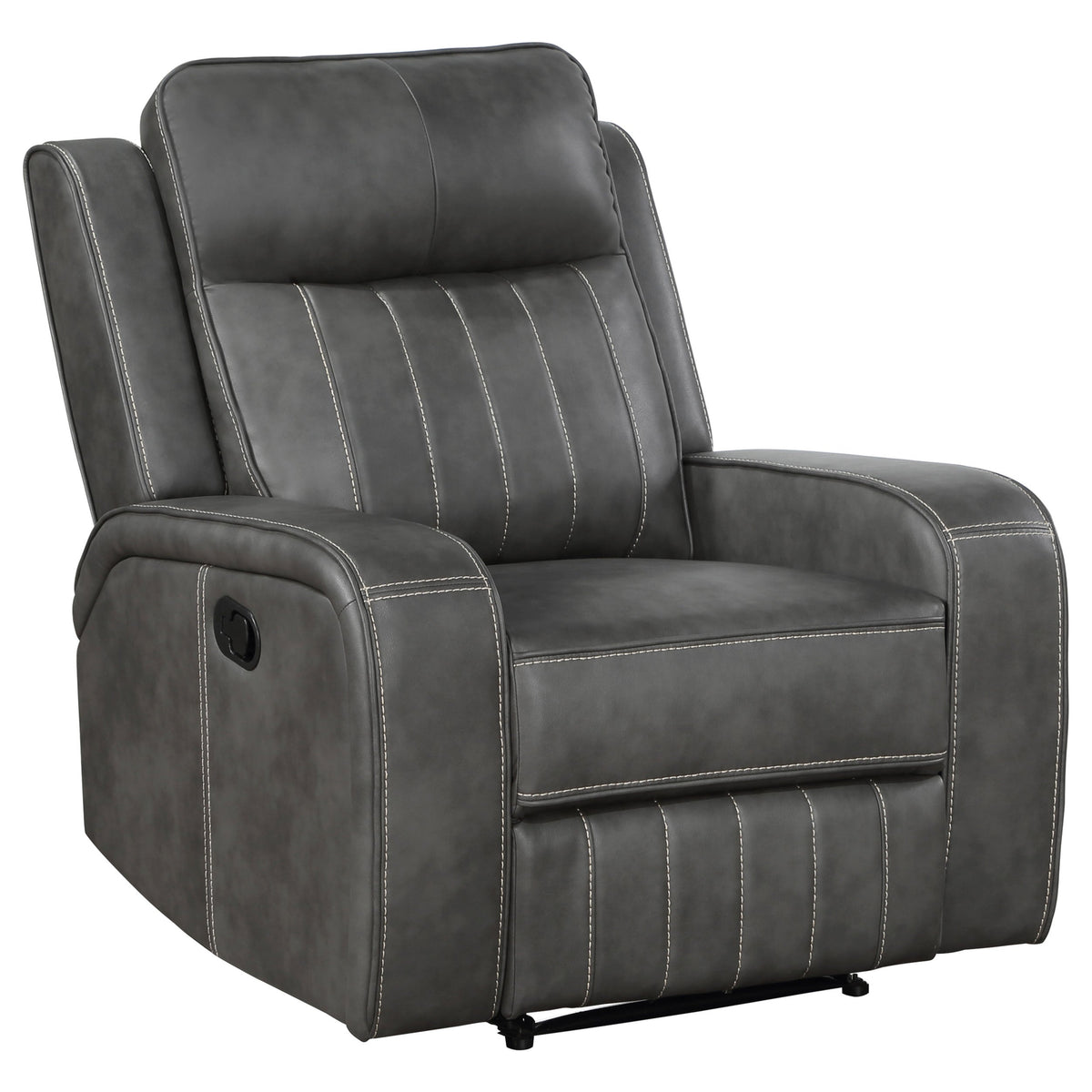 Sillón reclinable eléctrico tapizado Raelynn gris