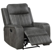 Raelynn Upholstered Power Lift Recliner Chair Grey