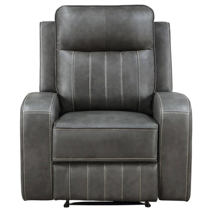 Raelynn Upholstered Power Lift Recliner Chair Grey