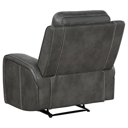 Raelynn Upholstered Power Lift Recliner Chair Grey