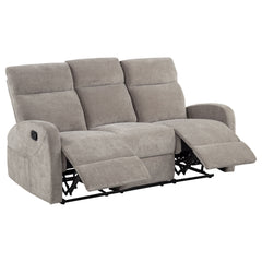 Hamilton Chenille Manual Reclining Sofa Sand