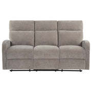 Hamilton Chenille Manual Reclining Sofa Sand