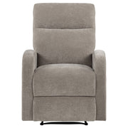 Hamilton Chenille Manual Recliner Sand