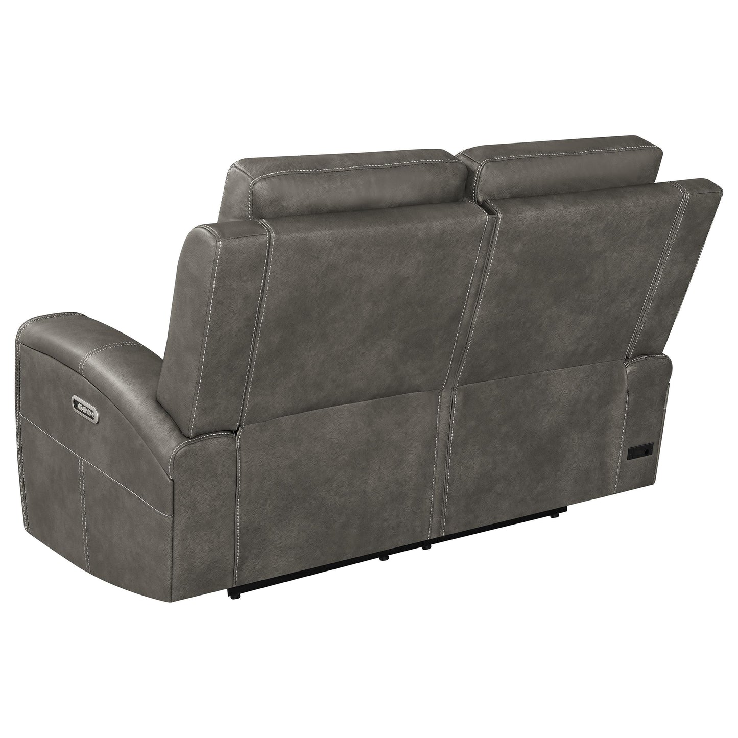 Brickston Triple Power Reclining Sofa Set Charcoal
