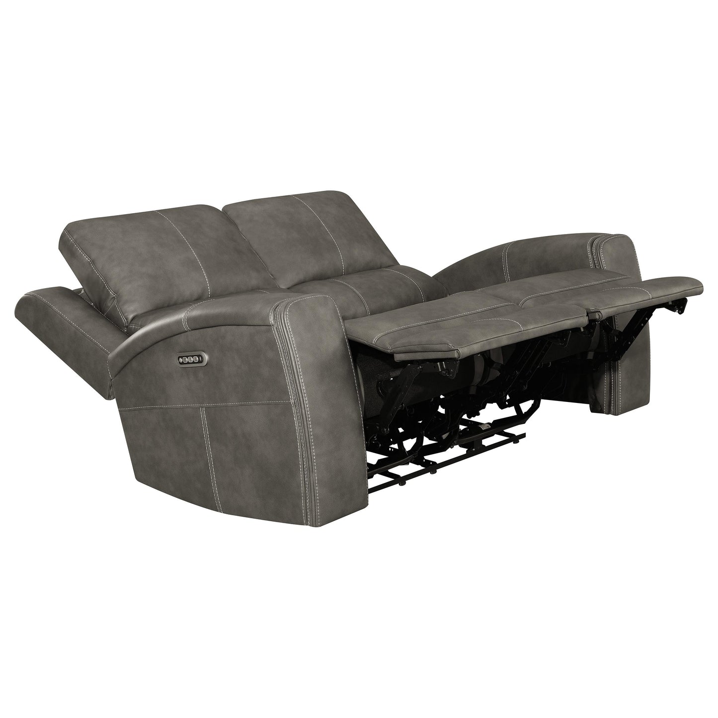 Brickston Triple Power Reclining Sofa Set Charcoal