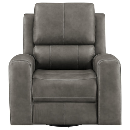 Brickston Triple Power Swivel Glider Recliner Charcoal