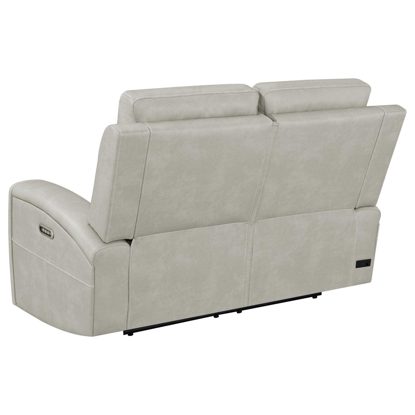 Brickston Triple Power Reclining Sofa Set Grey