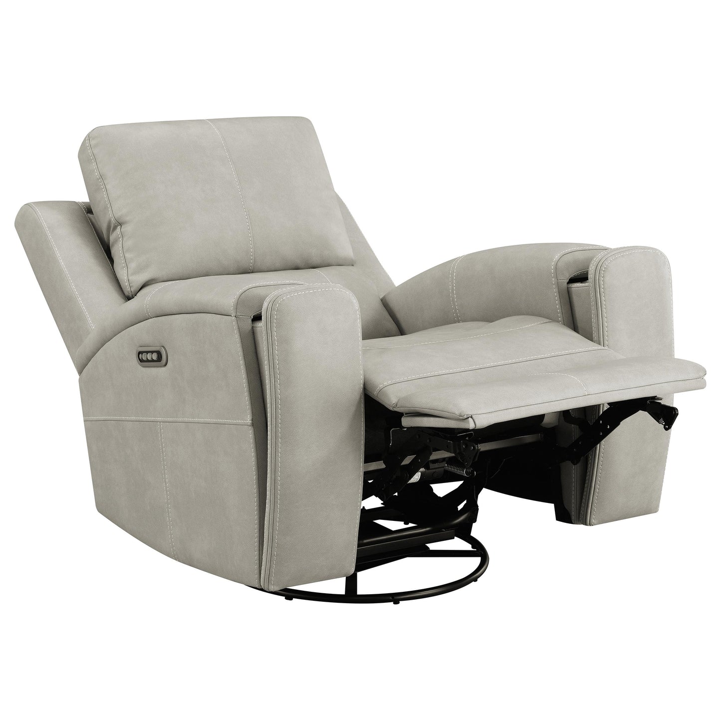Brickston Triple Power Reclining Sofa Set Grey
