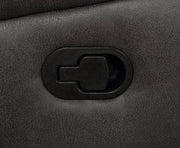 Conjunto de sofá reclinable tapizado Lawrence color carbón