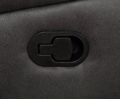 Sillón reclinable con brazos acolchados y tapizado Lawrence, color carbón