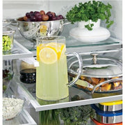  GE Profile 36-inch, 27.7 cu.ft. Freestanding French 3-Door Refrigerator with External Water and Ice Dispensing System PFE28KYNFS IMAGE 9
