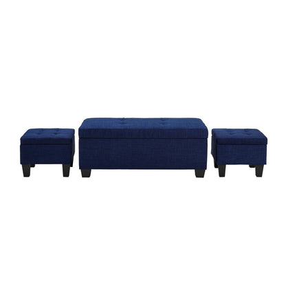Ethan Storage Bench & Ottoman Set - Canales Furniture