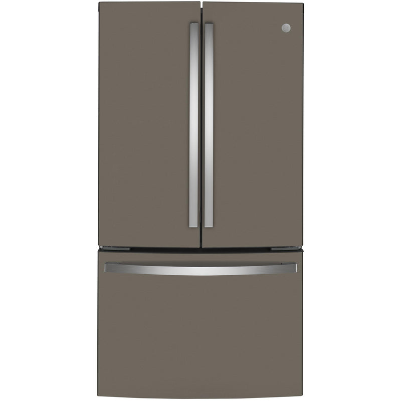 GE 36-inch, 23.1 cu.ft. Counter-Depth French 3-Door Refrigerator with Interior Ice Maker GWE23GMNES