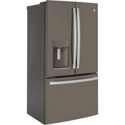  GE 36-inch, 22.1 cu.ft. Counter-Depth French 3-Door Refrigerator with external water and ice dispensing system GYE22GMNES IMAGE 2