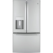  GE 36-inch, 22.1 cu.ft. Counter-Depth French 3-Door Refrigerator with external water and ice dispensing system GYE22GYNFS IMAGE 1