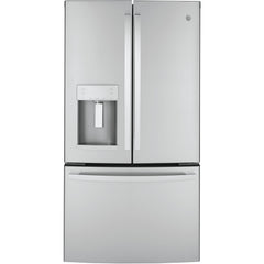  GE 36-inch, 22.1 cu.ft. Counter-Depth French 3-Door Refrigerator with external water and ice dispensing system GYE22GYNFS IMAGE 1