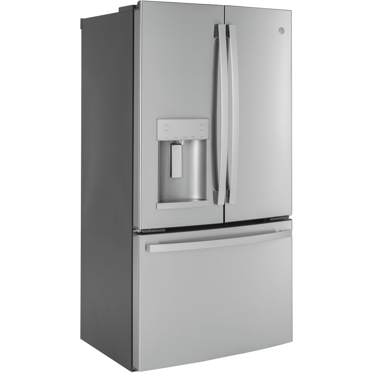  GE 36-inch, 22.1 cu.ft. Counter-Depth French 3-Door Refrigerator with external water and ice dispensing system GYE22GYNFS IMAGE 2
