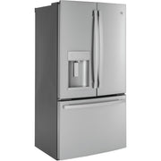 GE 36-inch, 22.1 cu.ft. Counter-Depth French 3-Door Refrigerator with external water and ice dispensing system GYE22GYNFS IMAGE 2