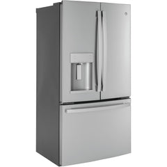  GE 36-inch, 22.1 cu.ft. Counter-Depth French 3-Door Refrigerator with external water and ice dispensing system GYE22GYNFS IMAGE 2