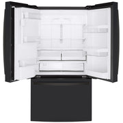 GE 36-inch, 22.1 cu.ft. Counter-Depth French 3-Door Refrigerator with external water and ice dispensing system GYE22GENDS IMAGE 3