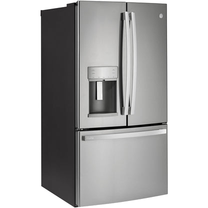 GE Profile 36-inch, 22.1 cu.ft. Counter-Depth French 3-Door Refrigerator with External Water and Ice Dispensing System PYD22KYNFS IMAGE 2