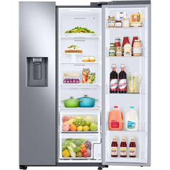  Samsung 36-inch, 22 cu.ft. Counter-Depth Side-by-Side Refrigerator with External Water and Ice Dispensing System RS22T5201SR/AA IMAGE 4