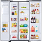  Samsung 36-inch, 27.4 cu.ft. Freestanding Side-by-Side Refrigerator with External Water and Ice Dispensing System RS27T5200SR/AA IMAGE 2