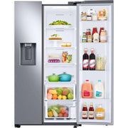  Samsung 36-inch, 27.4 cu.ft. Freestanding Side-by-Side Refrigerator with External Water and Ice Dispensing System RS27T5200SR/AA IMAGE 3