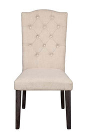 Silla auxiliar tapizada Gerardo de 41" de alto (juego de 2)
