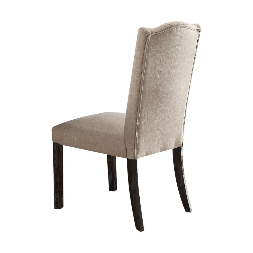 Silla auxiliar tapizada Gerardo de 41" de alto (juego de 2)