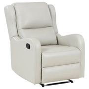 Sillón reclinable inglés tapizado Kelsey color marfil