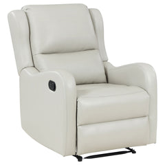 Sillón reclinable inglés tapizado Kelsey color marfil