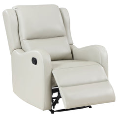 Sillón reclinable inglés tapizado Kelsey color marfil