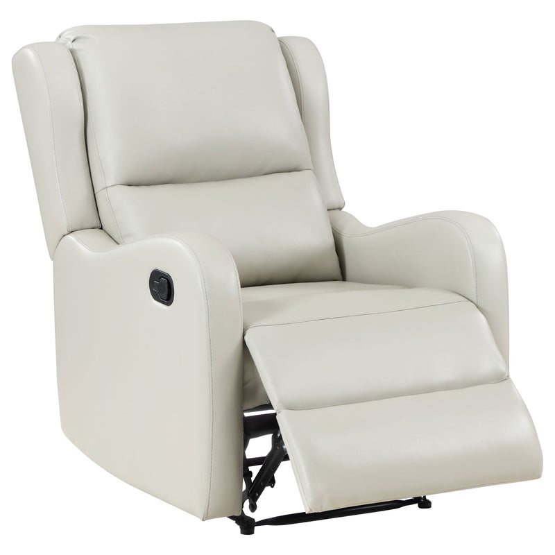 Sillón reclinable inglés tapizado Kelsey color marfil