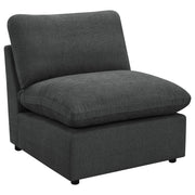 Silla modular sin brazos Collins gris